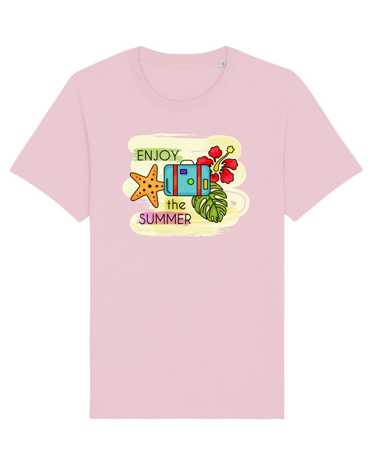 Tricou mânecă scurtă Unisex Rocker Cotton Pink