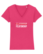Relationship / Felationship Tricou mânecă scurtă guler V Damă Evoker