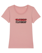 Relationship / Felationship Tricou mânecă scurtă guler larg fitted Damă Expresser