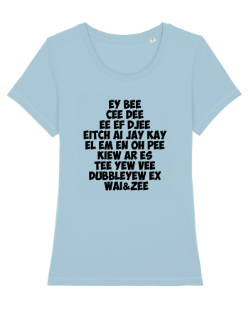 The redneck alphabet Sky Blue