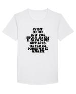 The redneck alphabet Tricou mânecă scurtă guler larg Bărbat Skater