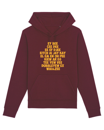 The redneck alphabet Burgundy