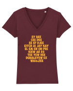 The redneck alphabet Tricou mânecă scurtă guler V Damă Evoker