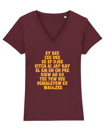 The redneck alphabet Burgundy