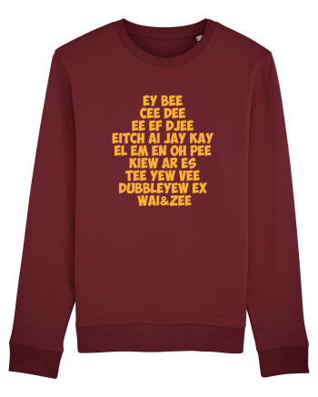 The redneck alphabet Burgundy