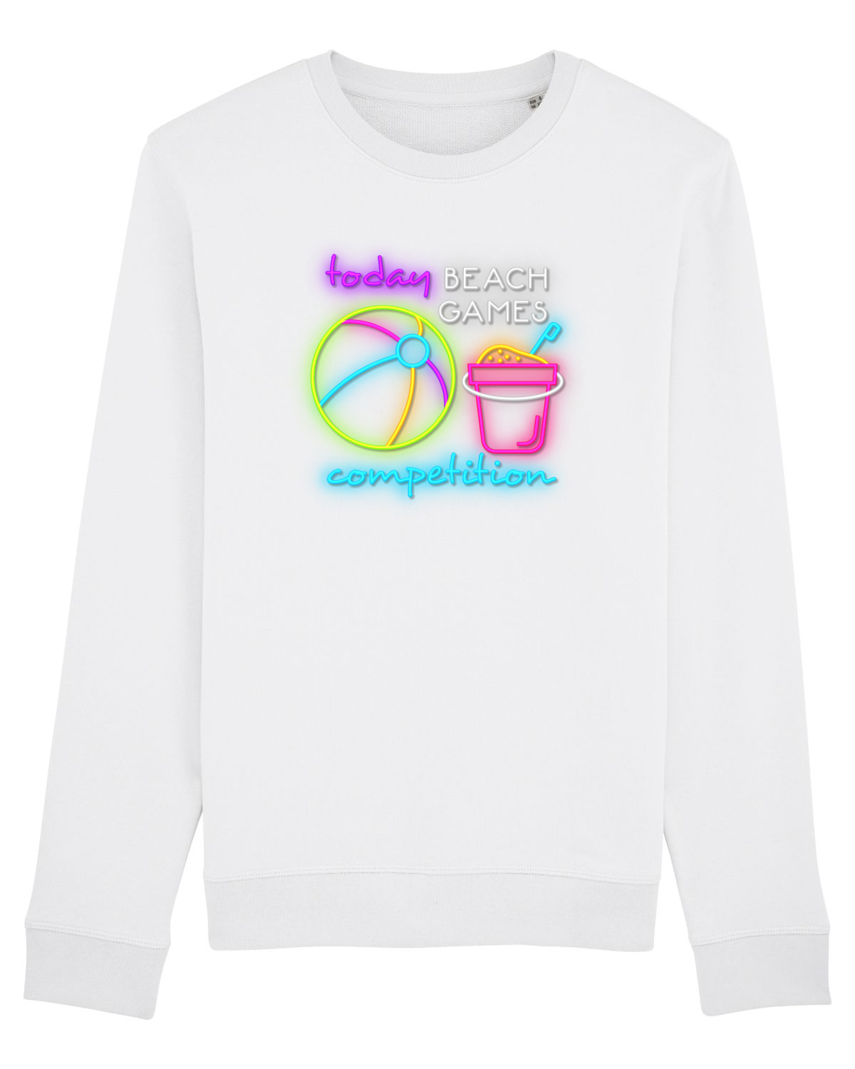 Bluză mânecă lungă Unisex Rise White