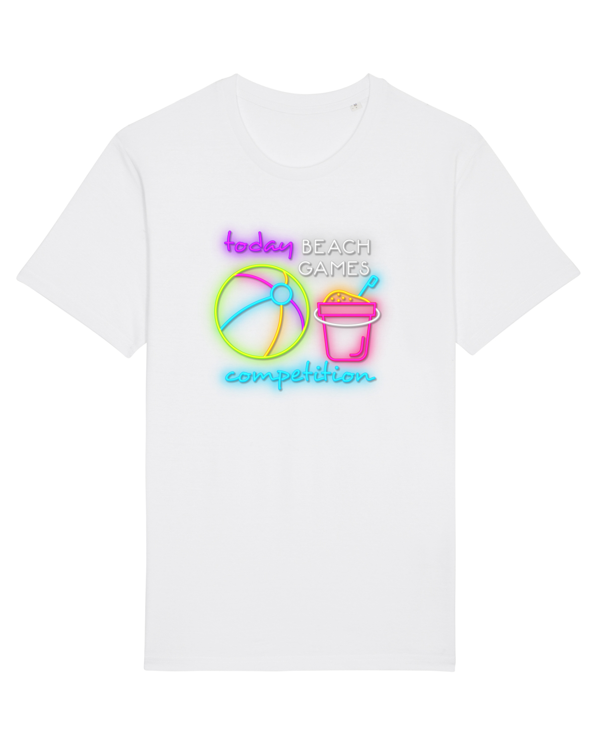 Tricou mânecă scurtă Unisex Rocker White