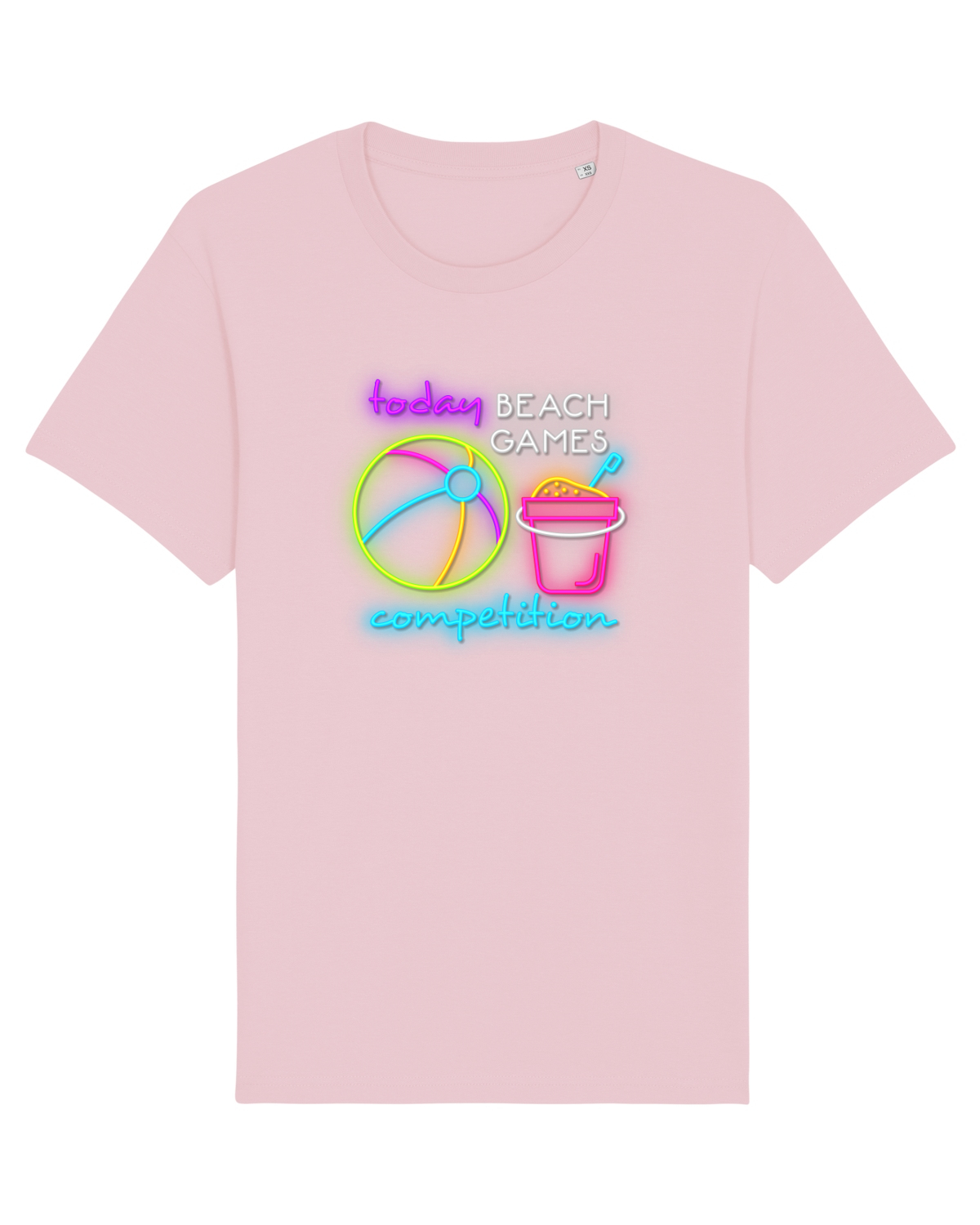 Tricou mânecă scurtă Unisex Rocker Cotton Pink