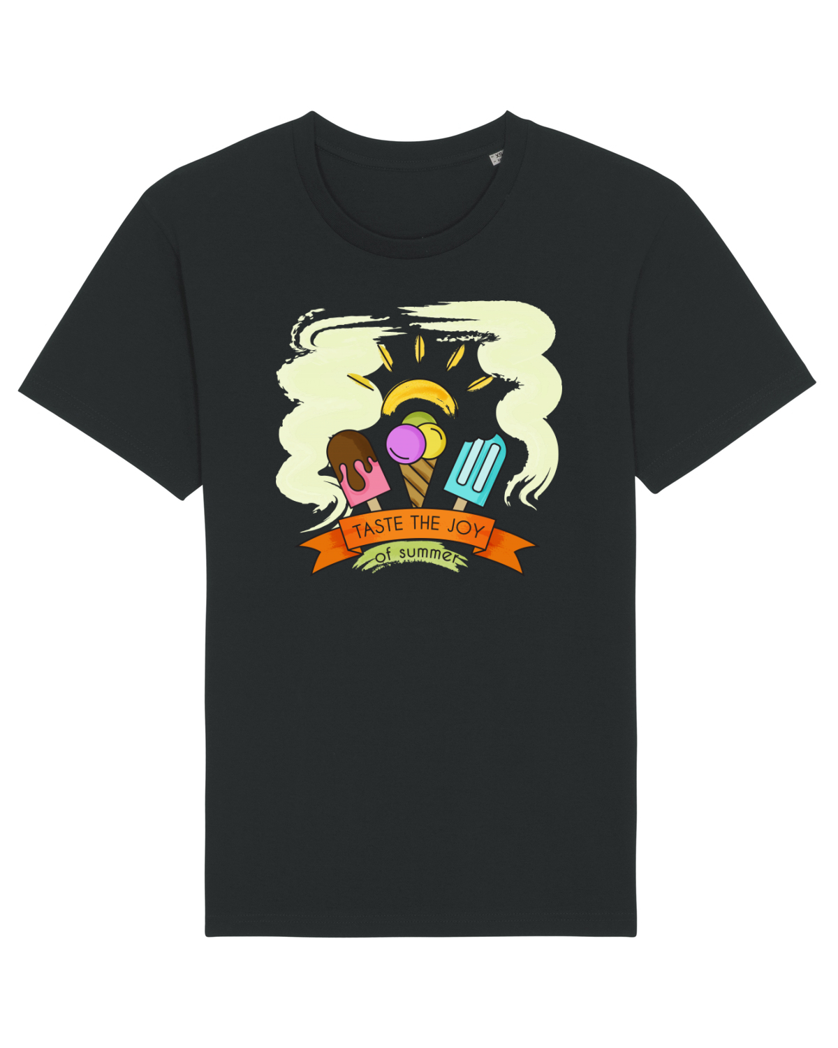 Tricou mânecă scurtă Unisex Rocker Black