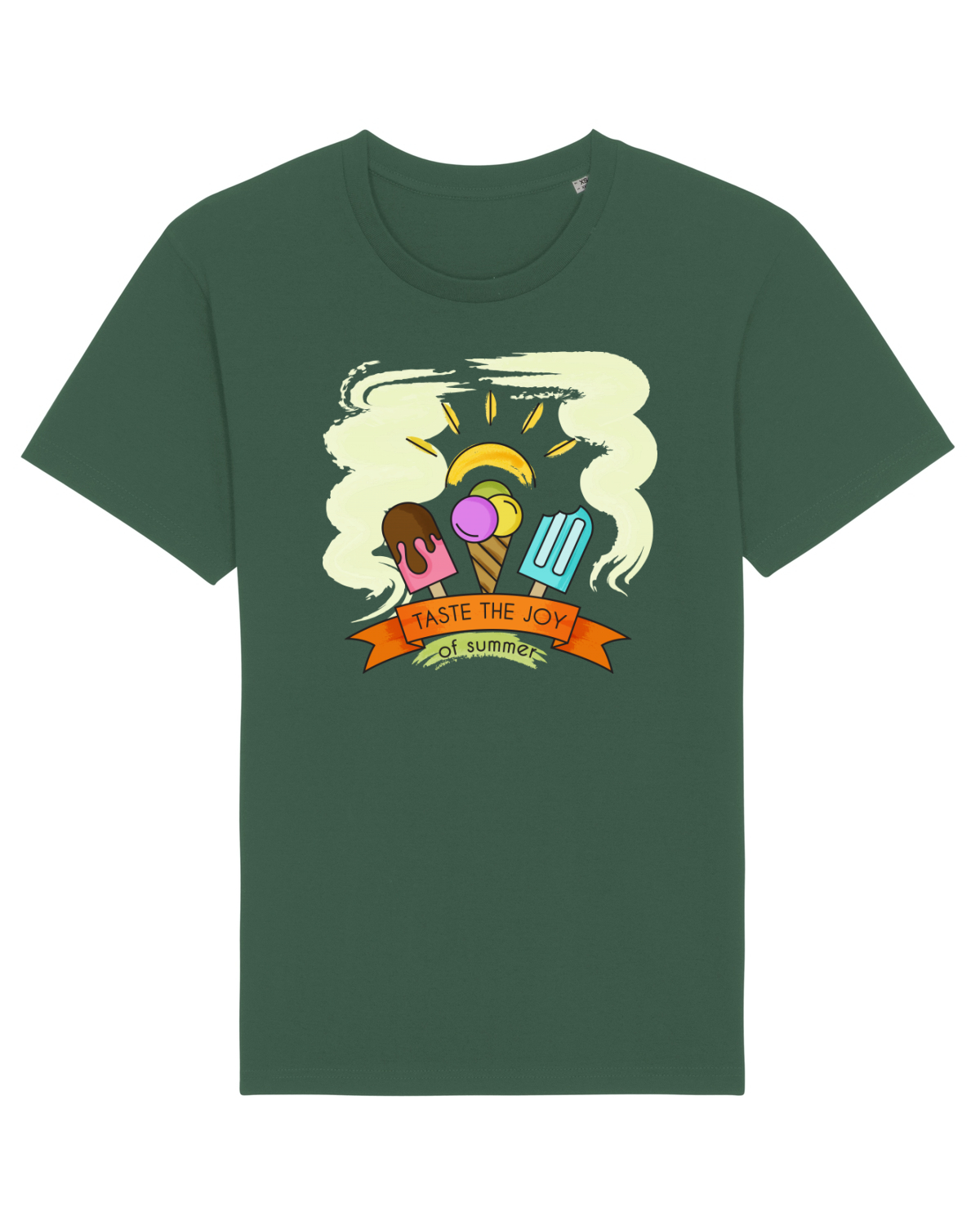 Tricou mânecă scurtă Unisex Rocker Bottle Green