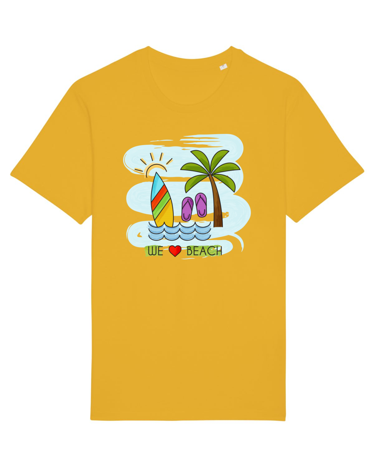 Tricou mânecă scurtă Unisex Rocker Spectra Yellow