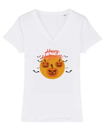 Happy Halloween Night White