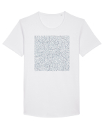 Roots Blue Tricou mânecă scurtă guler larg Bărbat Skater