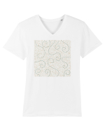 Roots Green Tricou mânecă scurtă guler V Bărbat Presenter