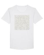 Roots Green Tricou mânecă scurtă guler larg Bărbat Skater