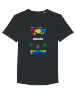 You are awesome! Tricou mânecă scurtă guler larg Bărbat Skater