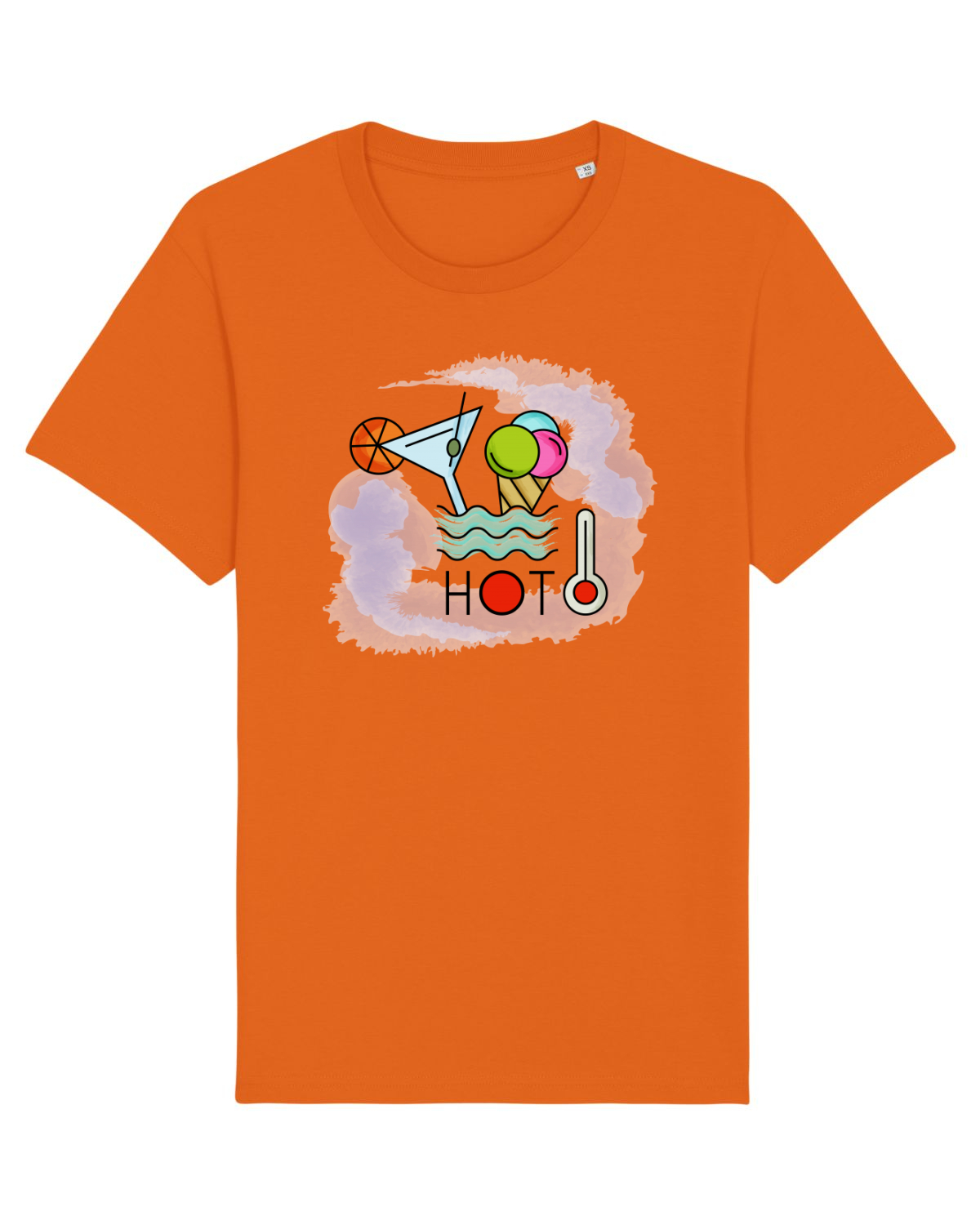 Tricou mânecă scurtă Unisex Rocker Bright Orange