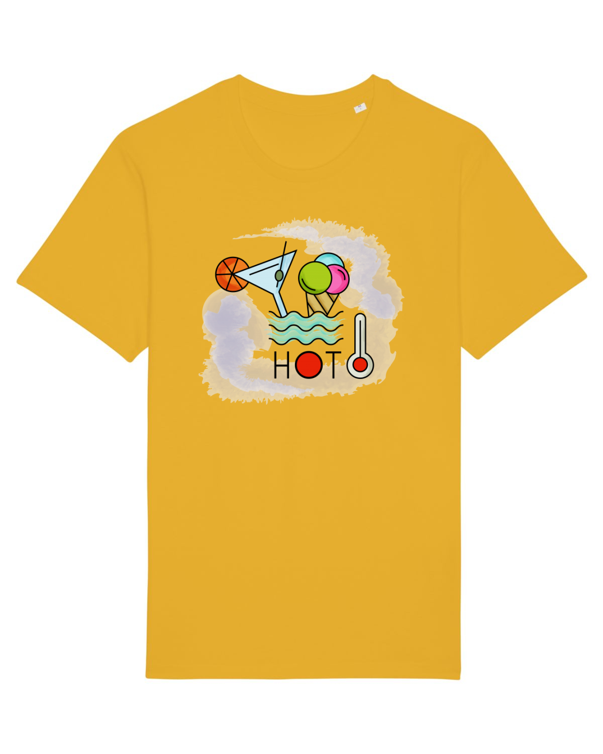 Tricou mânecă scurtă Unisex Rocker Spectra Yellow