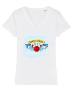 Petrecerea racilor Tricou mânecă scurtă guler V Damă Evoker