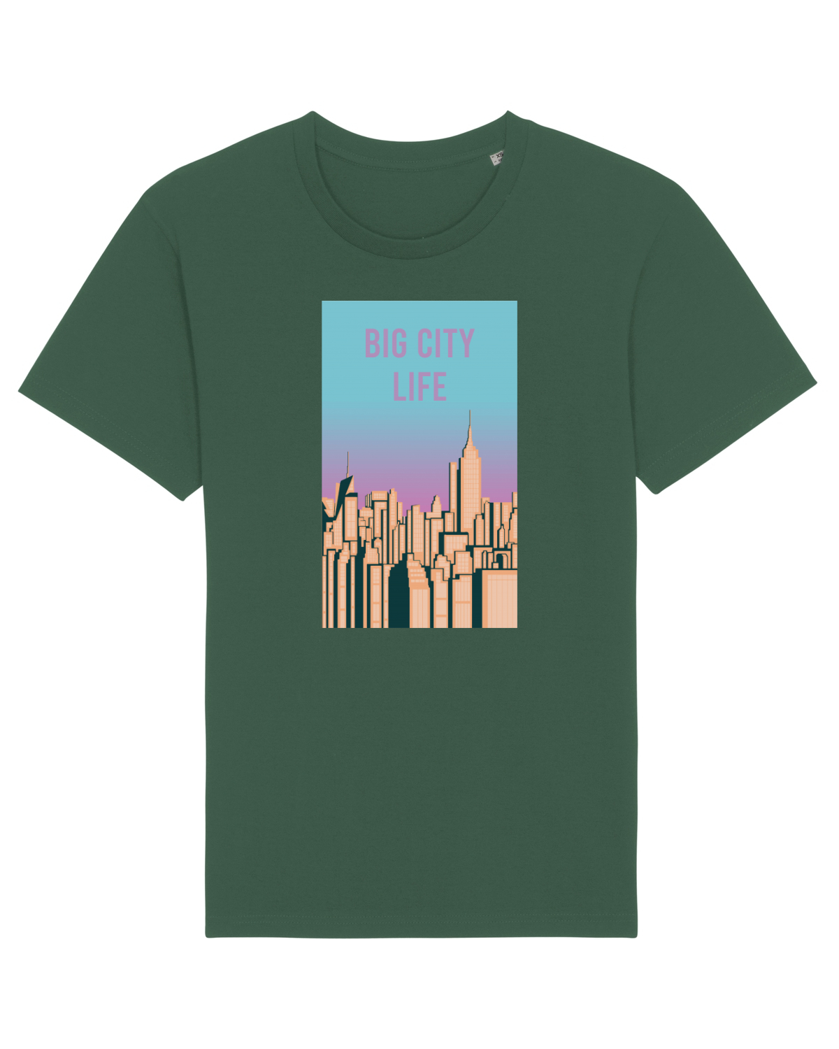 Tricou mânecă scurtă Unisex Rocker Bottle Green