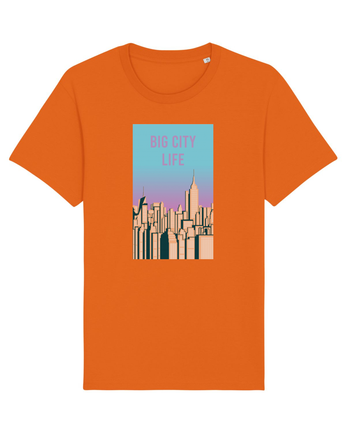 Tricou mânecă scurtă Unisex Rocker Bright Orange