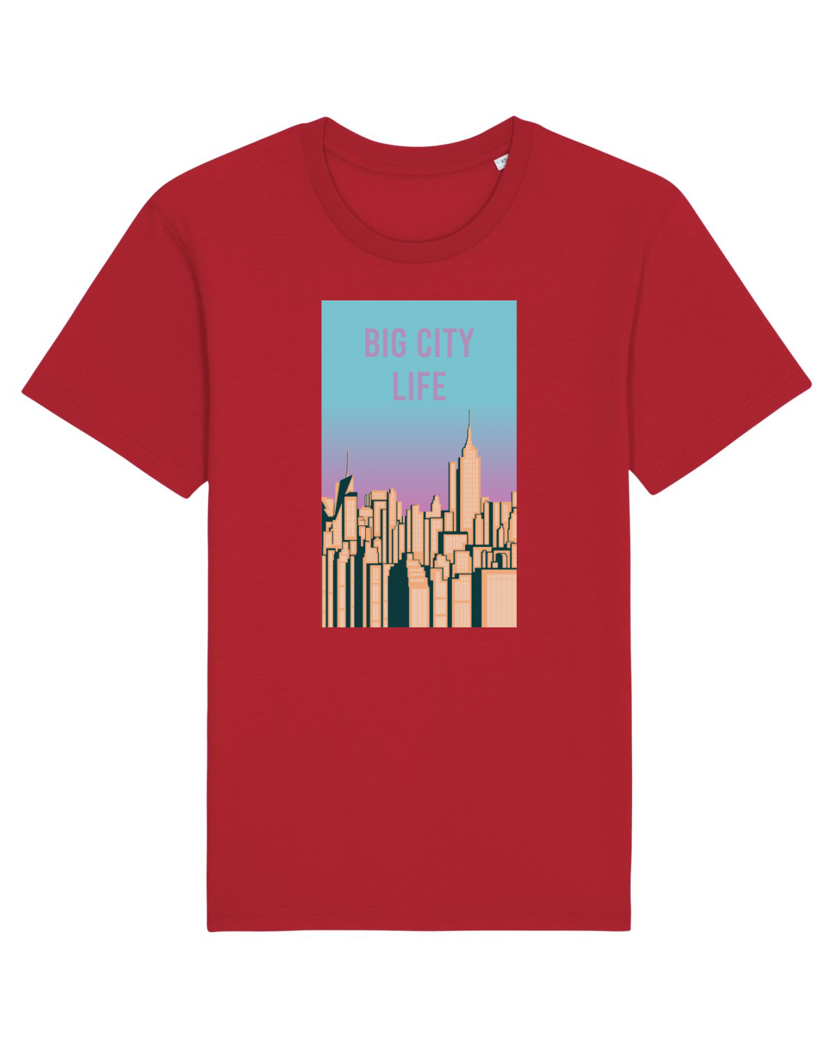 Tricou mânecă scurtă Unisex Rocker Red