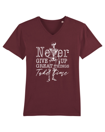 Never Give Up Burgundy