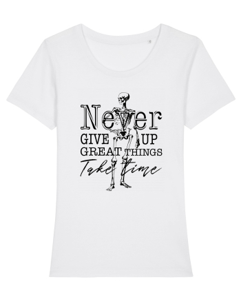 Never Give Up White