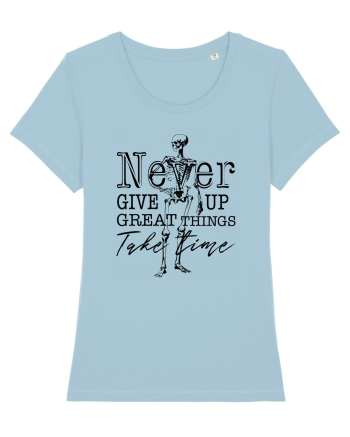 Never Give Up Sky Blue