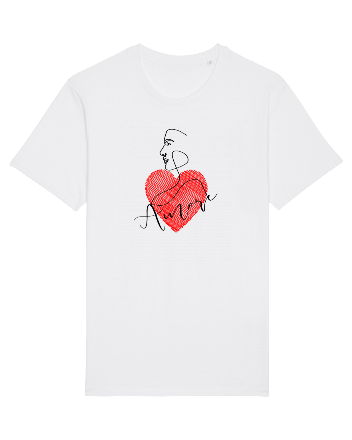 Tricou mânecă scurtă Unisex Rocker White