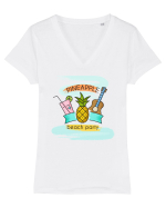 Petrecere tropicală Tricou mânecă scurtă guler V Damă Evoker