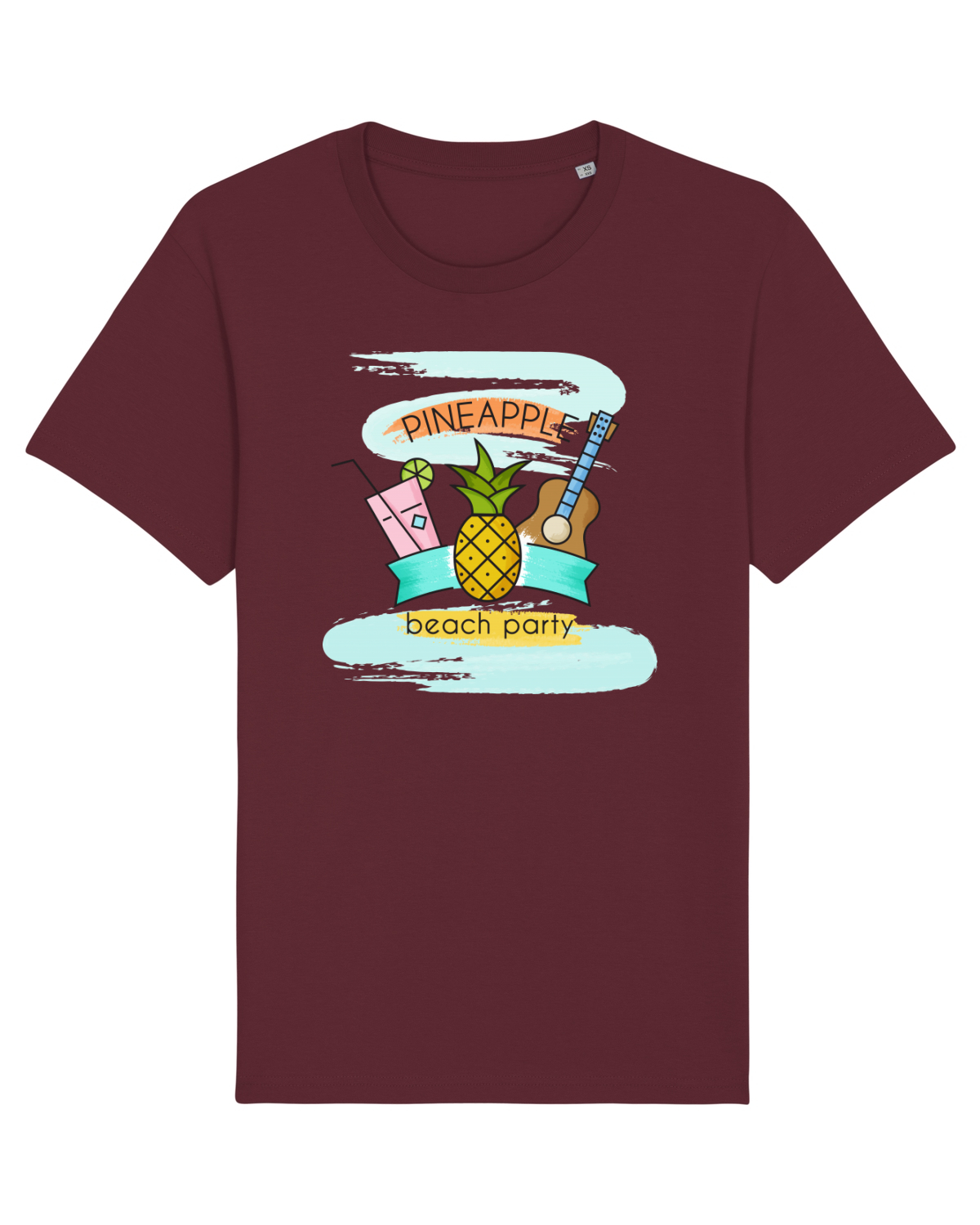Tricou mânecă scurtă Unisex Rocker Burgundy
