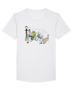 cheers Tricou mânecă scurtă guler larg Bărbat Skater
