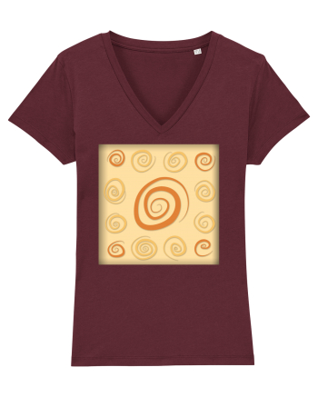 Swirls Burgundy