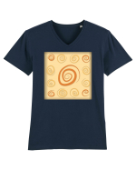 Swirls Tricou mânecă scurtă guler V Bărbat Presenter