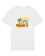 Stau pe plajă Tricou mânecă scurtă Unisex Rocker