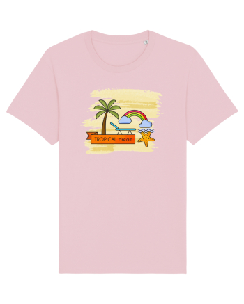 Stau pe plajă Cotton Pink