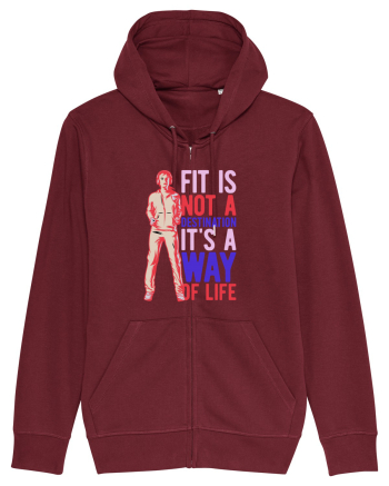 Fit is not a destination Burgundy