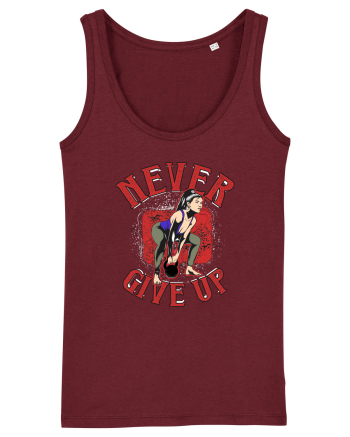 Never Give Up Burgundy