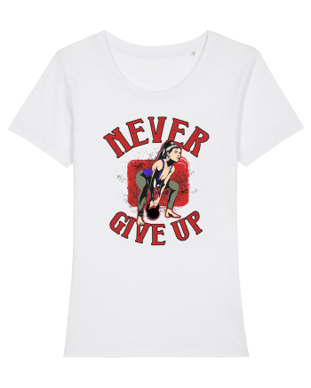 Never Give Up White
