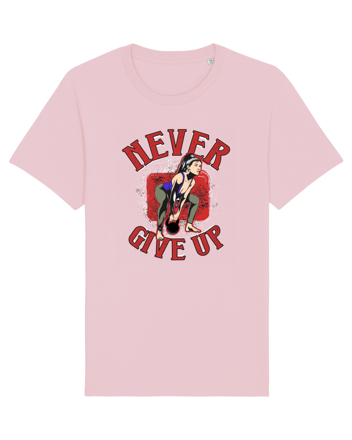 Tricou mânecă scurtă Unisex Rocker Cotton Pink