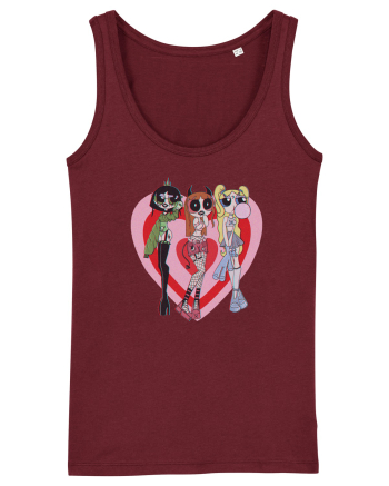 Powerpuff Aesthetic Girls Burgundy