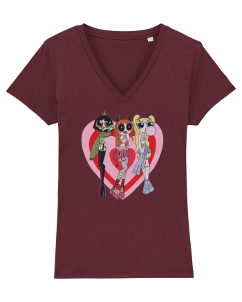 Powerpuff Aesthetic Girls Burgundy