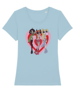 Powerpuff Aesthetic Girls Tricou mânecă scurtă guler larg fitted Damă Expresser