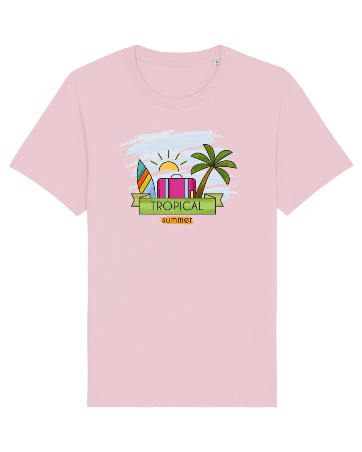 Tricou mânecă scurtă Unisex Rocker Cotton Pink