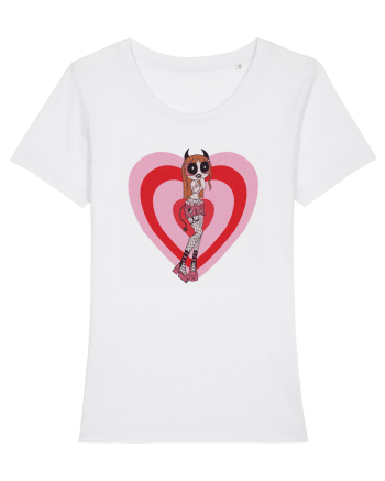 Powerpuff  Blossom Aesthetic Girl White