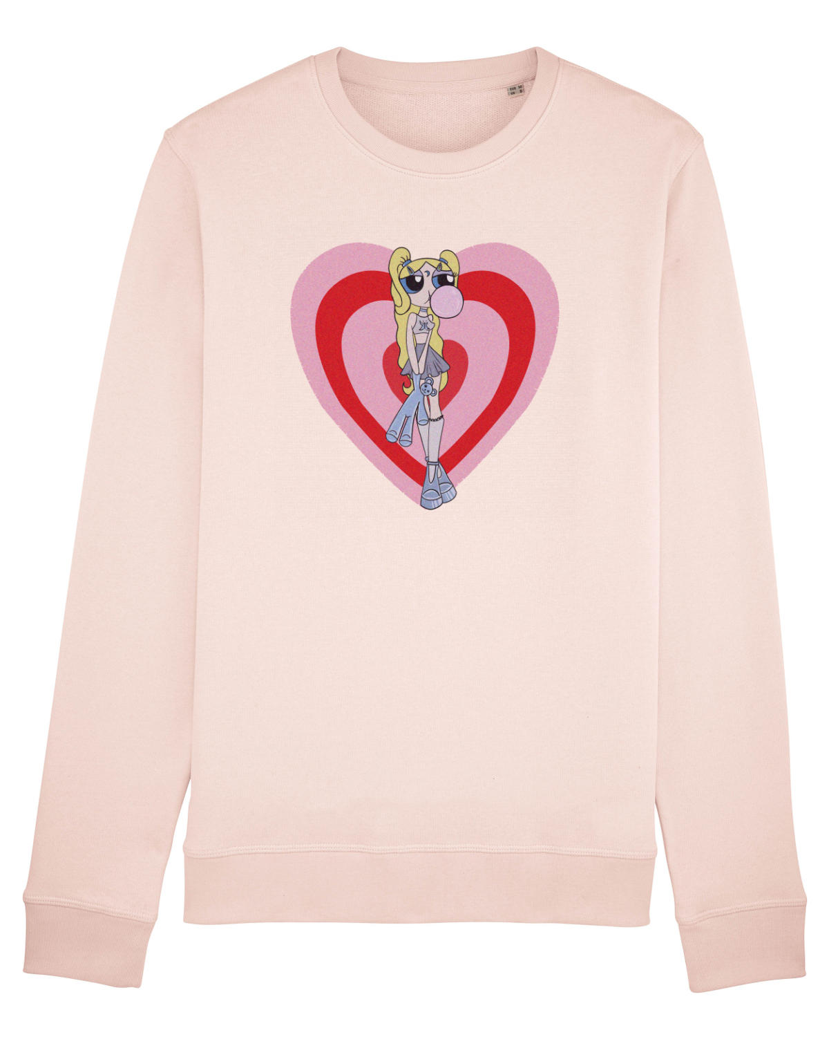 Bluză mânecă lungă Unisex Rise Candy Pink