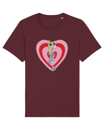 Powerpuff  Bubbles Aesthetic Girl Burgundy