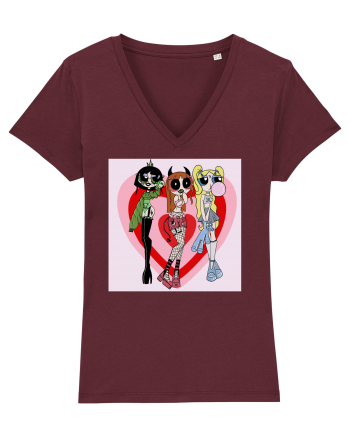 Powerpuff Aesthetic Girls Burgundy