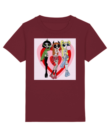 Powerpuff Aesthetic Girls Burgundy